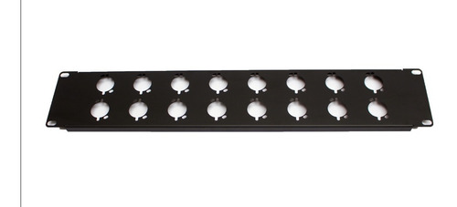 Painel Régua 2u 16 Conectores Xlr Canon - Padrão Rack 19