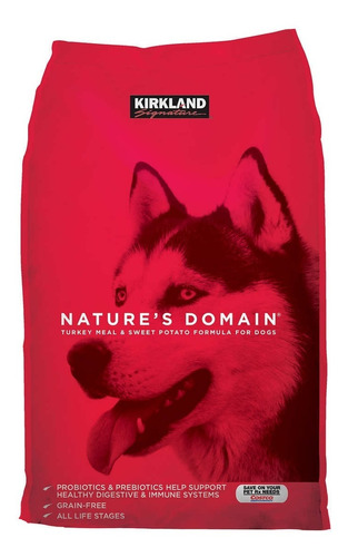 Alimento Perro Kirkland Natures Domain 35 Lbs Pavo Y Camote