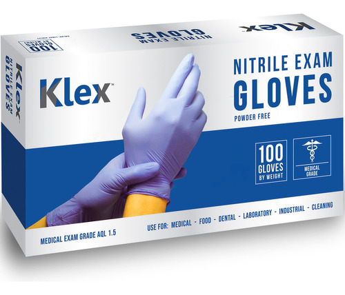 Klex Guantes De Examen De Nitrilo, De Grado Medico, Sin Polv