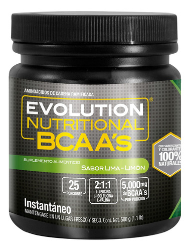 Bcaas - Aminoácidos (leucina:isoleucina:valina ) De 500 G