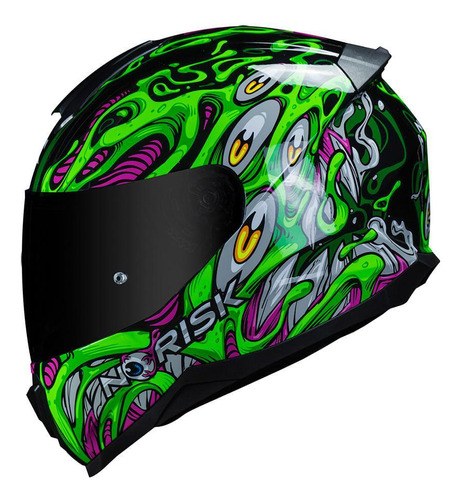 Capacete Norisk Razor Parasite Verde 60/l