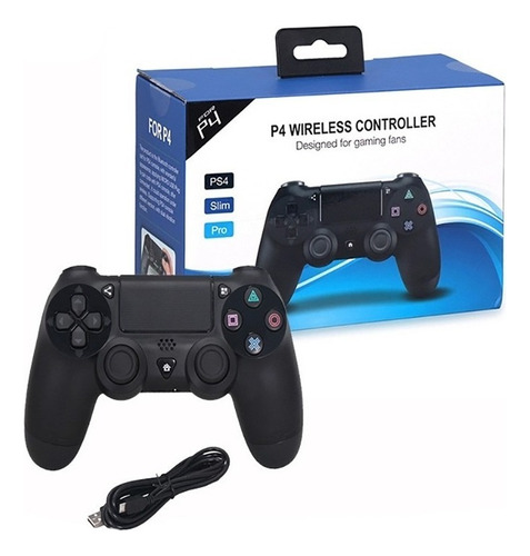 Control Joystick Gamepad Inalambrico Ps4 Compatible Negro