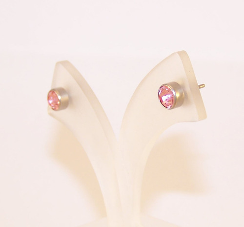 Imagen 5 de 7 de Aros Susanos Acero Quirúrgico Con Cubic Zircon 6mm