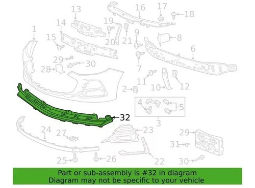 Imagen 6 de 9 de Moldura Inferior Paragolpe Del Cruze 2020 / Orig Gm 42550374