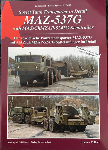 Soviet Tank Transporter In Detail Maz537g Tankograd A59