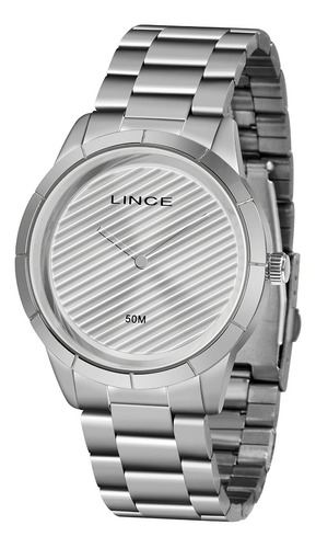 Relógio Feminino Prata Sem Números Lince Lrm625ls1sx