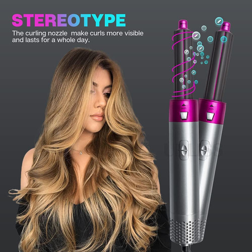 Secador De Pelo 5 En 1 Styler Y Cepillo De Aire Caliente, Ne