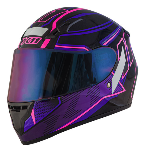 Capacete Feminino X11 Trust Pro Transit + Viseira Extra