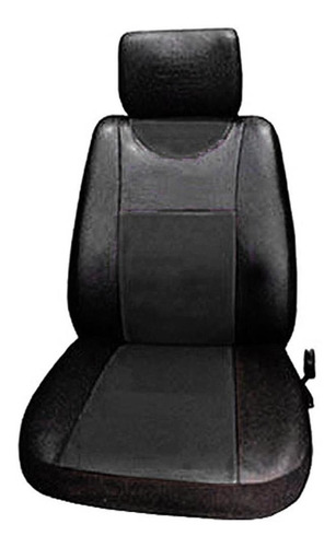 Juego De Fundas Cubre Asiento Para Auto Cuerina Color Negra