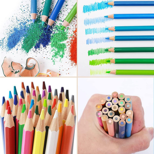 Set 72 Lapices Colores Arte A Base Aceite Dibujo Colorear