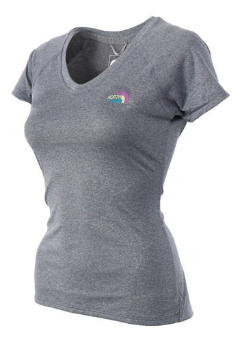 Playera The North Face Mujer Gris Reaxion Amp Nf00a9jzgdl