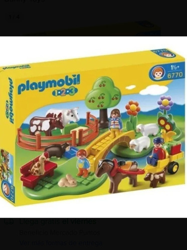 Playmobil 1  2  3 6770 Prado Con Animales Importado Intek