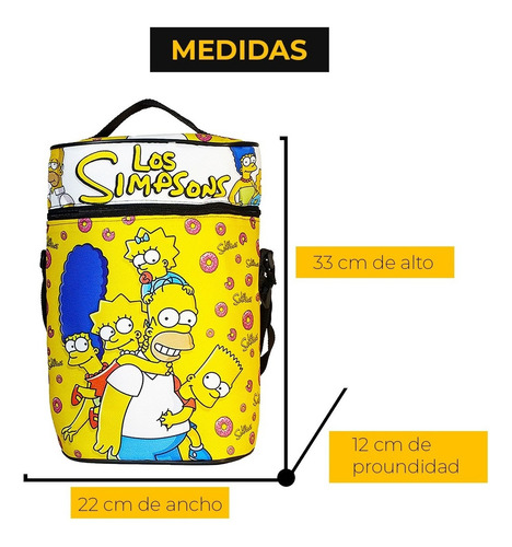 Imagen 5 de 7 de Equipo De Mate Madera Completo Los Simpsons Regalo Cuero