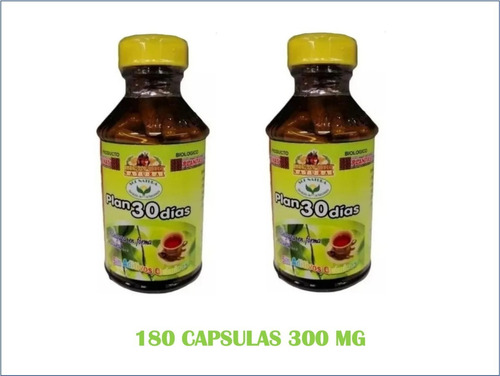 Plan 30 Días 180 Cápsulas De 300 Mg 100% Natural