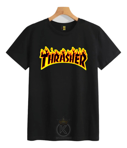 Polera Thrasher Magazine Skate - Revista - Col - Estampaking