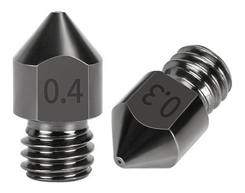 Imagem 4 de 4 de Bico Nozzle Mk8 0.2mm Aço Endurecido - Impressora 3d