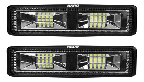 Dos Faros Led Osun® 48w Luz Aux+estrobo Para Uso Universal