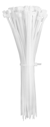 Fita Braçadeira Nylon Enforca Gato 20cm Branca Pct 100 Peças Cor Branco