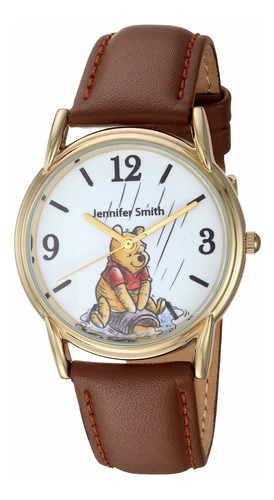 Reloj Hombre Disney Wds000765 Cuarzo Pulso Marron En Cuero