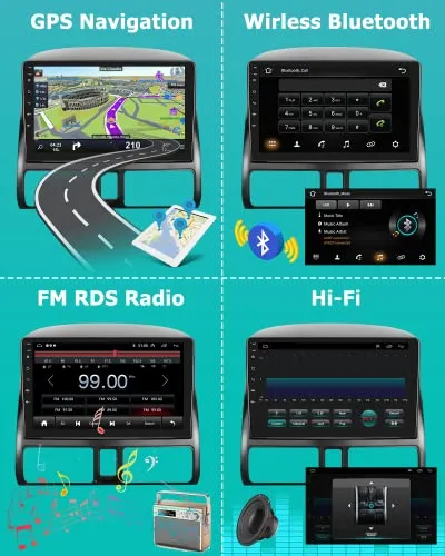 Hikity Pack Android 13 Para Honda Crv 2002-2006 - 9'' Gps