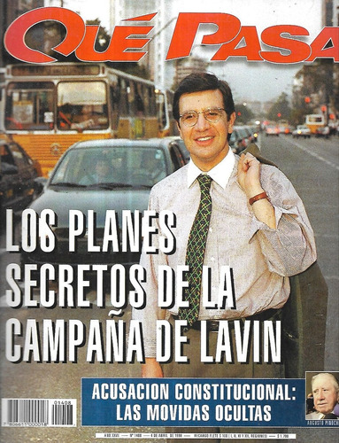 Revista Qué Pasa 1408 / 4 Abril 1998 / Planes Campaña Lavín