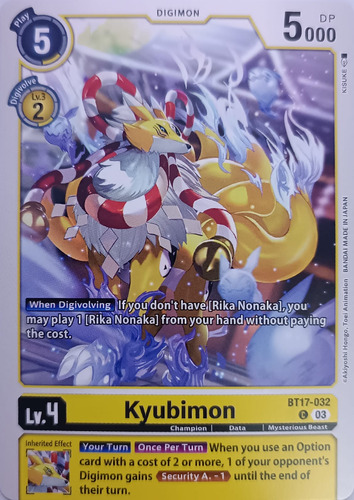 Digimon Tcg Kyubimon Bt17-032 Common