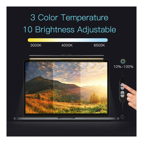Monitor De Computadora Portátil Barra De Luz Lámpara 26cm