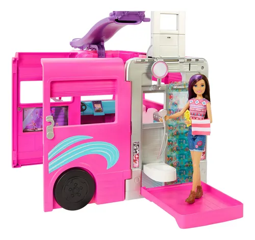 Barbie Dream Camper 60 Accesorios 120cm Mattel HCD46