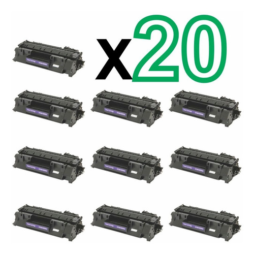 20 Peças De Toner Compatível 505/280a (Recondicionado)