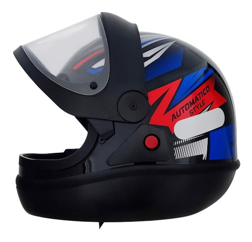 Capacete Moto Ebf Automático Bolt Tamanho 60 Cor Azul Style