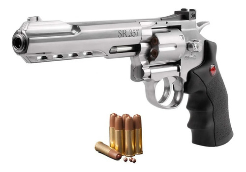 Imagen 1 de 8 de Revolver 357 Crosman Fullmetal Armas Pistolas + Regalos Bbs