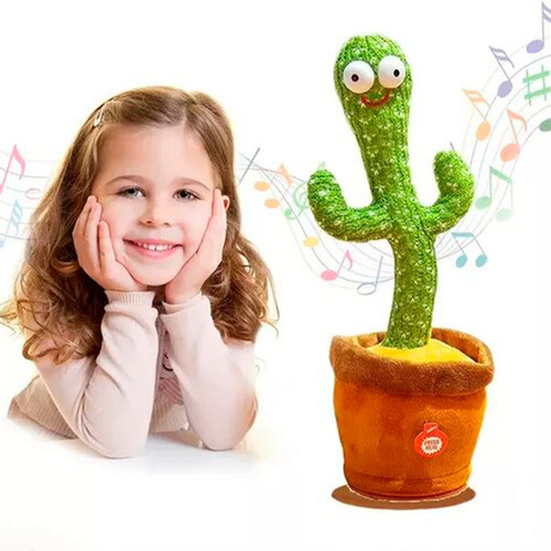 Cactus Bailarin Juguete Canta Habla Musica Recargable Voz