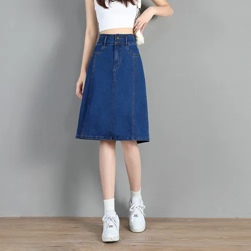 Saia jeans grande sales