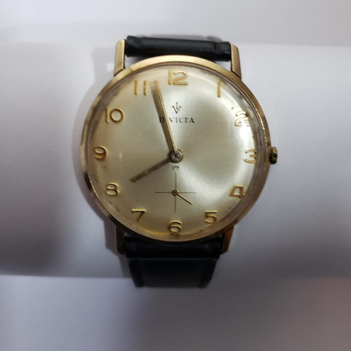 Raro Reloj Vintage 1960s Invicta 18k 0.75 Hecho En Suiza