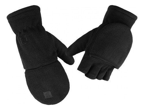 Guantes De Invierno Sin Dedos Convertibles Con Tapa Abatible