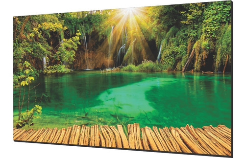 Cuadro Decorativos Cascada, Paisaje De 140x80cm Envío Gratis