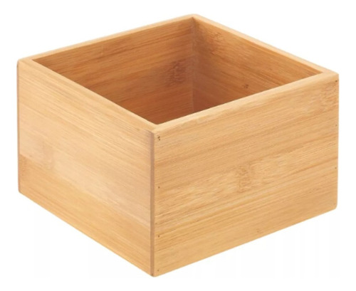 Organizador De Bamboo Cuadrado 17,8 Cm - Ideal Para Cajones