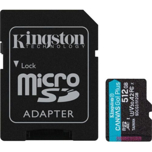 Memoria Microsd Kingston Canvas Go Plus Sdcg3/512gb Clase 10