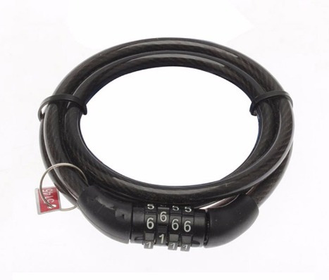 Imagen 2 de 3 de Candado Cadena Bicicletas Código Cerradura 11654