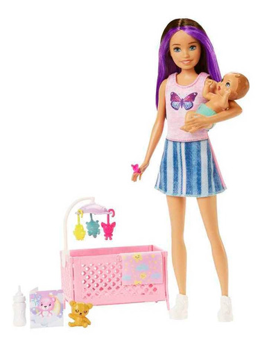 Barbie Set De Juego Skipper Hora De Dormir