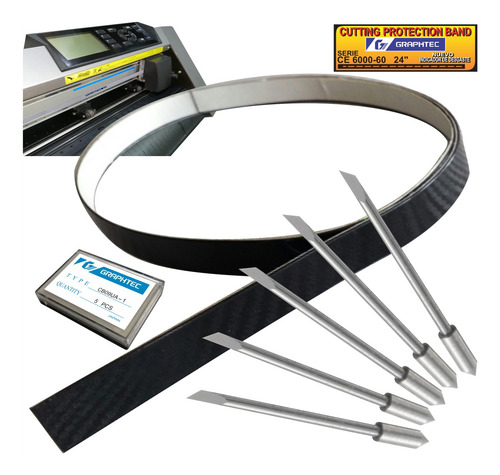 Plotter Graphtec Banda De Proteccion Ce 6000-60 + 5 Navajas