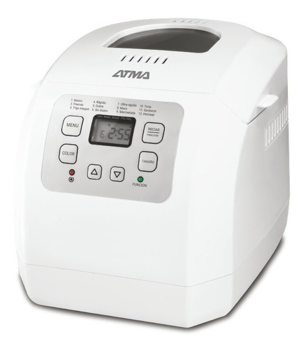 Imagen 2 de 4 de Horno De Pan Atma Hpat21wp Fabrica 12 Programas 550w