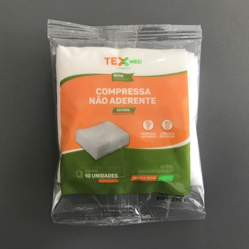 Imagem 2 de 4 de Compressa De Gaze - Estéril-não Aderente 15x15 300 Envelopes