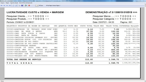 Programa Assistência Técnica Os Informática + Vendas V7.0 W