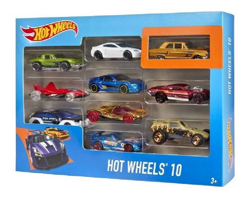 Hot Wheels - Set 10 Autos Escala 1:64 Hw