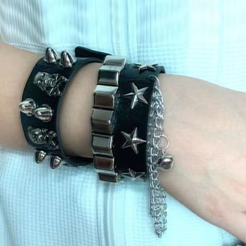 Pulseras Rock Pulseras Punk Conjunto De Pulsera Tipo Brazale