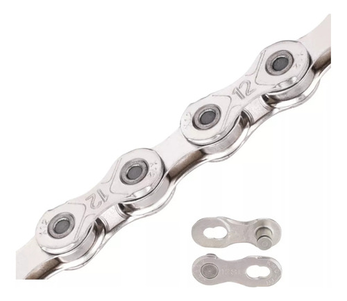 Kit Transmissão Cassete K7 Catraca 12v Velocidades 11/52t Dentes Cb Pedal Pulse Aço Inoxidável Alumínio Mtb Encaixe Padrão Shimano Hg Bike Bicicleta + Corrente Kmc 12s 126l Com Quick-link 1/2 X 11/128