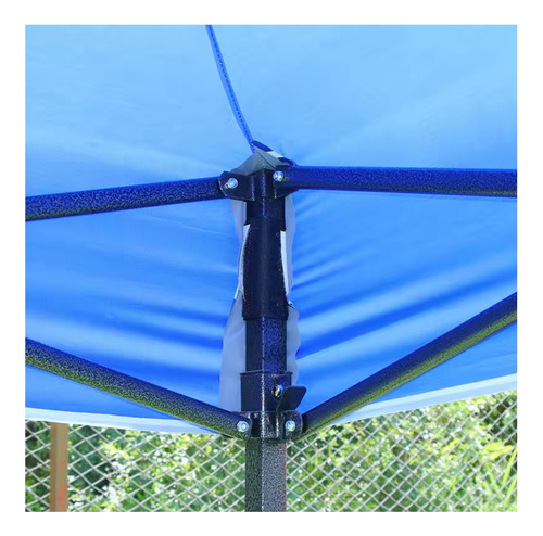Carpa Toldo 3x3 Metros Impermeable Plegable Exteriores Azul
