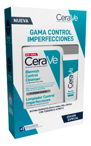 Set Cerave Control Imperfecciones Tratamiento + Limpiador