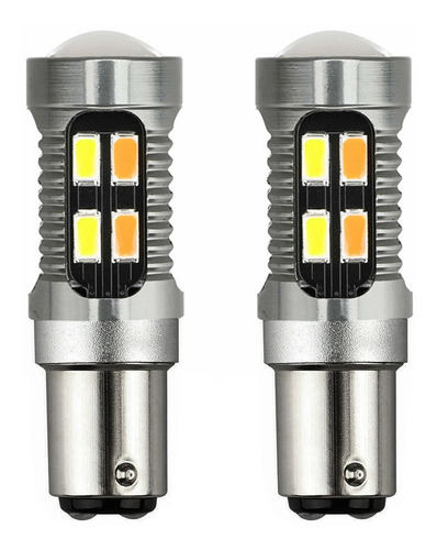 2 Bombillas Led De Doble Color 1157 Bay15d P21/5w 5630 20smd